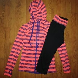 Bright pink athletic clothing